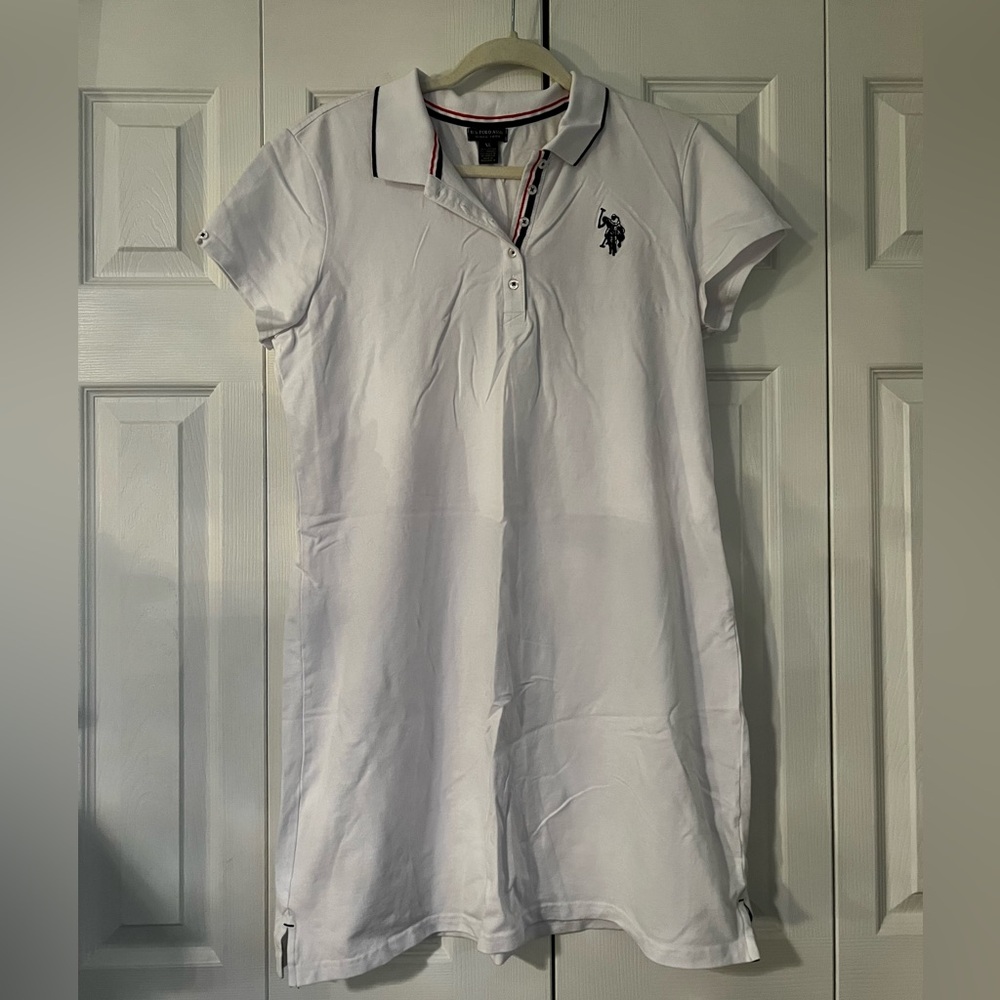 U.S. Polo Assn. White Polo Dress